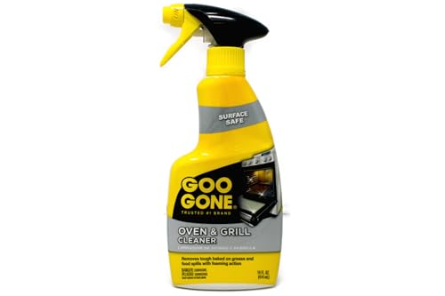 Goo Gone Oven & Grill Cleaner, Surface Safe, Removes Tough Baked-On Grease & Food Spills, Foaming Action, 14 fl oz
