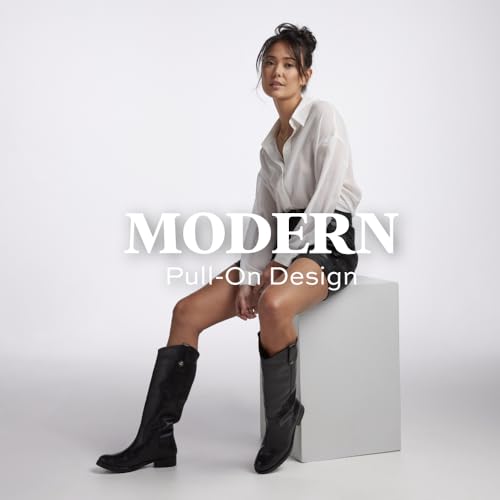 Image of Frye Melissa Button 2 Equestrian-Inspired Tall Boots for Women Made from Hard-Wearing Vintage Leather with Antique Metal Hardware and Leather Outsole - 15 inch Shaft Height