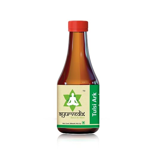 Image of Tulsi Ark 200 ml | Holy Basil (Tulsi) Hydrosol | Supports Immunity, Respiratory & Daily Wellness | Natural Herbal Liquid | Pure Taste & Aroma | FSSAI Certified