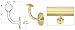 C.R. LAURENCE HR20TPB CRL Polished Brass Surface Mounted Hand Railing Bracket for 2" Tubing