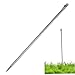Grounding Rod, Portable Galvanised Steel Ground Rod for Safe Electric Grounding, Ideal for Home and Construction Site Applications for Electric Fence Fence Ground