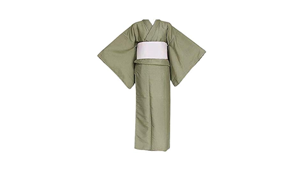 クーポン利用&送料無料 色無地 メロンシャーベット色 一つ紋 袷【A029