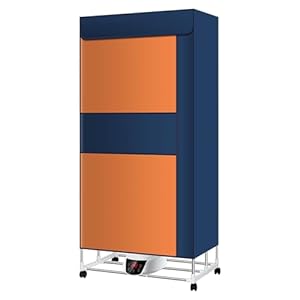 Wasdroger elektrisch binnen, intelligente constante temperatuur afstandsbediening luchtdroger kleding, touchscreen opvouwbaar verwarmde elektrische droger winter, blauw