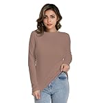 HOPLYNN 5 Pack Womens Long Sleeve Thermal Shirts Crew Neck Double Sided Fleece Lined Baselayer Tops for Cold Weather - Image 4