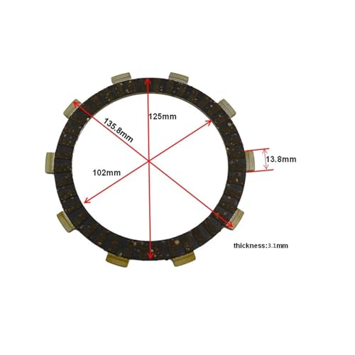Plaque de friction d'embrayage moto haute performance TRX25X