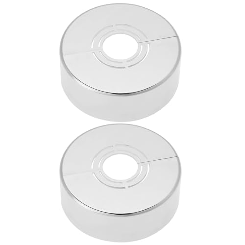 YINETTECH 2pcs 70 x 25mm Shower Split Decorative Cover Shower Rosette Cover Shower Fittings 3 Sizes in 1 Cover Rosette Divided for Diameter 21mm 26mm 33mm