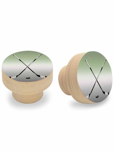 Forzzniciya 2 Pack Sage Green Gray Ombre Cabinet Knobs, Decorative