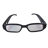 とってもシンプルでカッコいい 流行の長方形モデル!! ダテメガネ型ビデオカメラ 外見からはカメラと気づかれる事はまずないでしょう。操作もメガネの内側で行います。