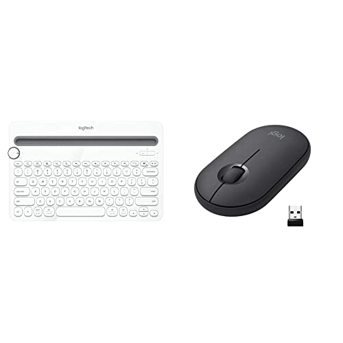 Image of Logitech K480 Wireless Multi-Device Keyboard for Windows, Apple iOS Android Or Chrome, Wireless Blue