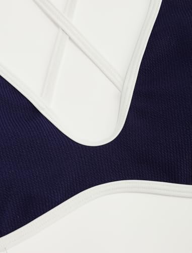 Image of ZAFUL Women's Tie Back Padded High Cut Bralette Bikini Set Two Piece Swimsuit