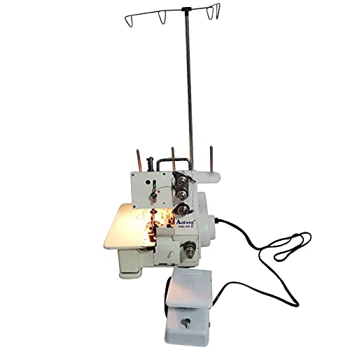 YIYIBYUS FN2-4D Four Lines Seaming Machine Electric Overlock Sewing Machine with Foot Controller, 1200 Stitches Per Minute for Household Sewing DP5x80-95