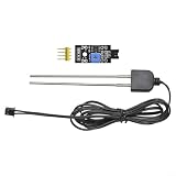 Alanmoship Modulo sensore di umidità del suolo con cavo da 5 m, igrometro rilevatore di umidità per Arduino Garden Farming, DC 3,3-12 V, 36 x 15 x 7 mm