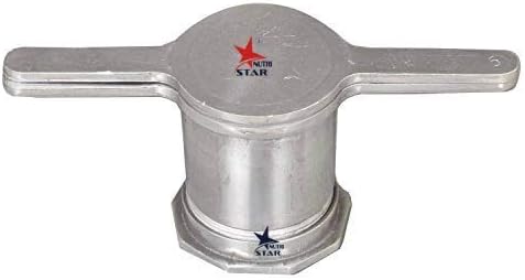 NUTRI STAR Aluminium Easy to Grip Handle Murkul Maker Press Machine - Height = 3.5 Inch Width = 9 Inch, Aluminium White