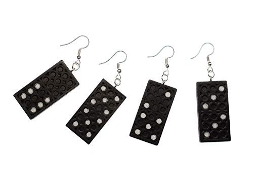 Domino Earrings Miniblings Juego Números miniatura 3