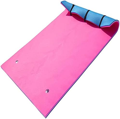 FROSAB Safety Flotation Equipment, Life-Saving Floating mat, 9 feet Water Floating Bed, Adult Blue/White/Pink