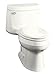 KOHLER K-3489-0 Cimarron Comfort Height Elongated Toilet, White