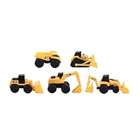 CatToysOfficial, CAT Little Machines Spielzeug Baustellenfahrzeuge Kinder mit 5 Teilen - Radlader, Schaufelfahrzeuge, Bulldozer, Kipplaster und Bagger Spielzeug - Spielzeugautos ab 3 Jahre