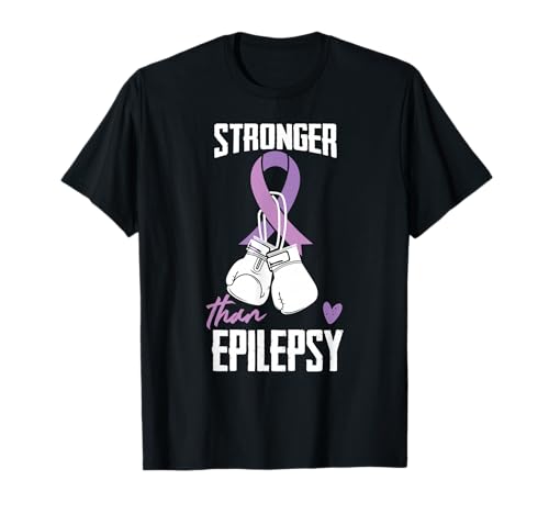 Epilepsy Awareness Awareness Ribbon Stronger Than Epilepsy T-Shirt