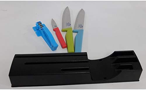 Miniatura 3 de Smart Home - Juego de 5 cuchillos con 3 cuchillos con bloque y afilador