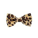 cravateSlim Noeud Papillon Enfant Léopard doré