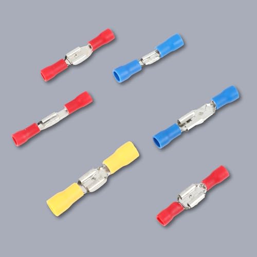 Kabelschuhe Set - Kabelschuhe Flachstecker 280 Stück - Steckverbinder - Ringkabelschuhe - Quetschverbinder - Flachsteckhülsen - Flachstecker KFZ - Kabel Steckverbinder