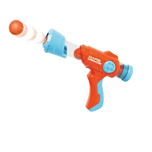 ODS - Mars Deimos Pistola Compact, Fucile Giocattolo Sparapalline, Incluse 8 Palline e 1 Bersaglio, Triplo Sparo, Lunghezza 25 cm, Età Consigliata +8 Anni