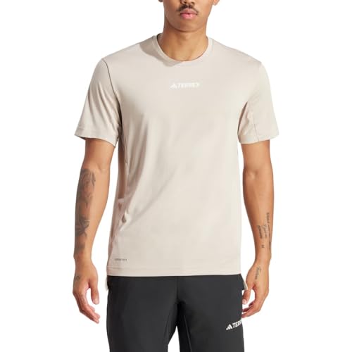 adidas Herren Terrex Multi Hiking T-Shirt, Wonder Beige, X-Klein – Ansicht 2