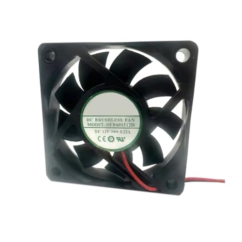Ventilador DFB601512H YOUNGLINN de 6CM con 2 líneas DC12V 0.25A para refrigeración interna