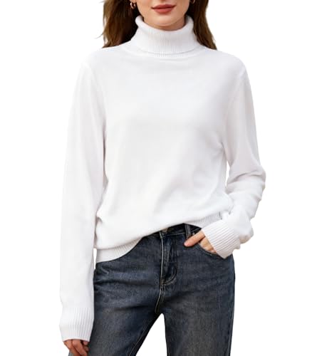 Image of DAIMIDY Turtleneck Sweater for Women Long Sleeve Knit Tops | Soft and Breathable,Ensuring You Stay Comfortable Throughout The Day.Perfect for Party, Holiday,Work,Shopping,Daily Etc.