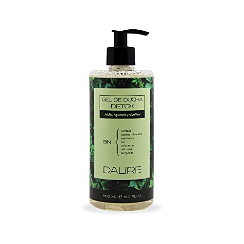 Gel de ducha sin sulfatos Dalire BIO 500ml para TODO TIPO DE PIELES. Sin Parabenos, Sin Sal, Sin...