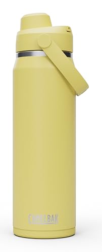 Image of CamelBak Thrive Chug Insulated Stainless Steel Water Bottle, Cold Retention with High Flow Lid for Everyday Hydration and Active Use, 25oz, Yellow Bloom