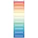 Watercolor 10 Pocket File Storage Pocket Chart (14" x 58")