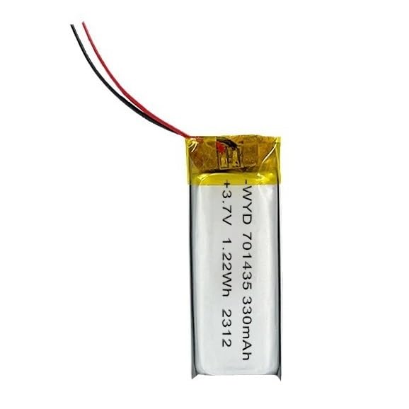 Batería de litio 701435 de 330 mAh y 3,7 V para dispositivos electrónicos