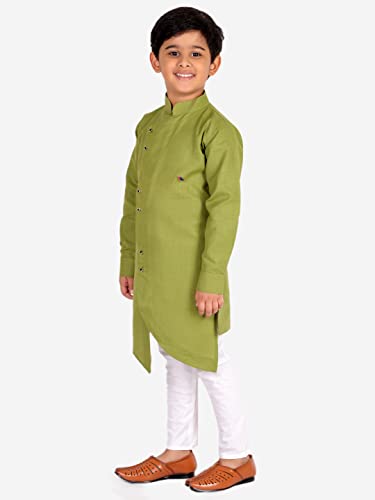 Boy's Indian Kurta For Boys | Kids Ethnic Wear | Pack Of 1 (S-109) (Green, 2-3 Years)3