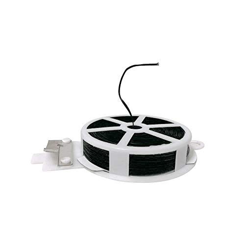 2 Pack Garden Plant Ties with Cutter, Plastic Garden Twist Tie to Fix Plant and Tie Cables (Black, Total 328 Feet)