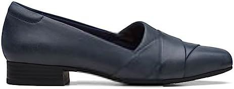 Clarks Women's Tilmont Clara Loafer Flat, Navy Leather, 10 | Image 1
