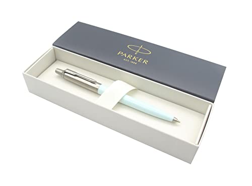 Parker Pen Jotter Premium-Kugelschreiber, Finish, Retro-Kollektion, blaue Tinte, Geschenkbox (Arktisches blaues Pastell, 1 Anzahl (1 Stück))
