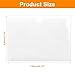 Kyuionty 60 PCS Clear Adhesive Pockets, 3.7