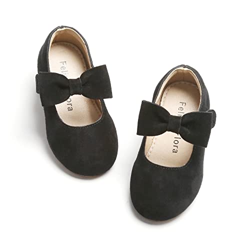 Image of Felix & Flora Toddler Flower Girl Dress Shoes - Girl Ballet Flats Party School Shoes Wedding
