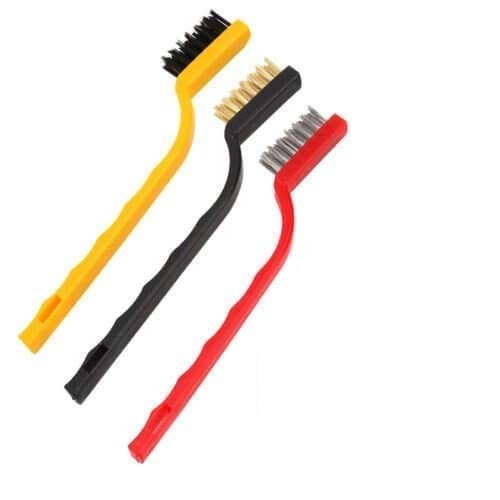MACKLON Set of 3 Pc Mini Wire Brush Cleaning Tool Kit Brass, Nylon, Stainless Steel Bristles, Gas Cleaning Brushes Iron Nylon Copper Wire for Car Kitchen Gas Stove Cleaning Tool (B08FJ35RDC) Amazon Price History, Amazon Price Tracker