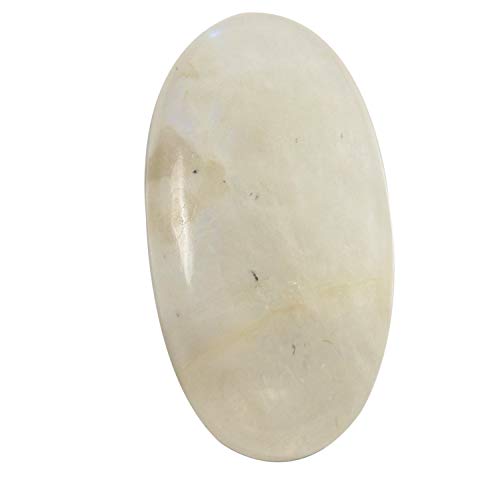 Pierre de lune arc-en-ciel ovale cabochon naturel 42,85 carats Og66