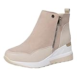 Antiscivolo e resistenti all'usura: le suole di Scarpe Donna Eleganti Sneakers Zeppa sono realizzate in un materiale antiscivolo e resistente all'usura con una profonda incisione antiscivolo sulla superficie, che migliora significativamente la trazione e riduce il rischio di scivolamento.