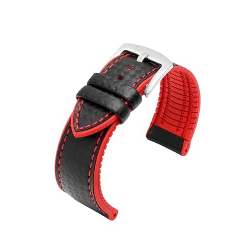 [DNYXGDGSL] J[{t@Co[U[VRXgbv Y ho[Xgoh ANZT[ IK V`Y ~h[ 20mm 22mm 24mmΉ(Silver-black red,22mm)