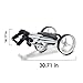 Big Max TI LITE Golf Push Cart - Ultra Lightweight 3 Wheel Design, Quick-Fold Technology, Ample Storage for Golf Accessories, Stable Footbrake - Golf Bag Transport Solution (White)