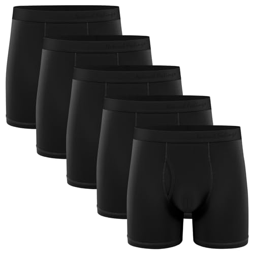 Image of Natural Feelings Boxer Briefs Mens Underwear Men Pack Soft Cotton Open Fly Underwear