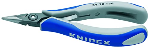 Preisvergleich Produktbild Knipex Präzisions-Elektronik-Greifzange brüniert, mit Mehrkomponenten-Hüllen 135 mm 34 22 130