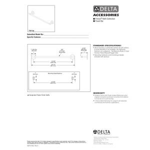 Delta Faucet 75912-RB Trinsic Wall Mounted 12'' Towel Bar, Towel Rail, Bathroom Towel Holder in Venetian Bronze, Bath Accessories - Image 2