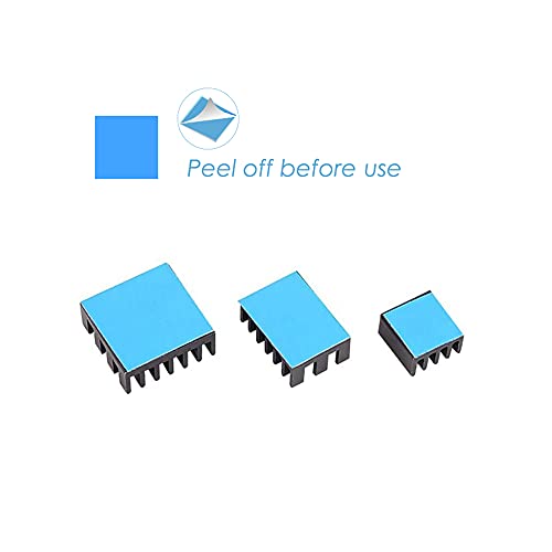 100 Pcs Raspberry Pi 4 Heatsink, Mazerpi Raspberry Pi Heatsink Set Aluminum Heatsink With 3M 8810 Thermal Pad Copper Heatsink For Raspberry Pi 4 Model B/ 3B+/ 3B/ 2B #TOP4