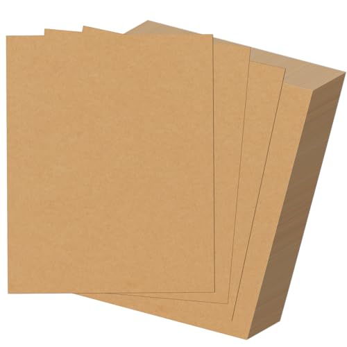 HORLIMER 100 Pack 8x10 Chipboard Sheets, Kraft Cardboard for Shipping, Scrapbooking, DIY Crafts
