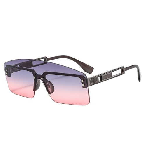 Lunettes de soleil carrées design monobloc aux finitions épurées